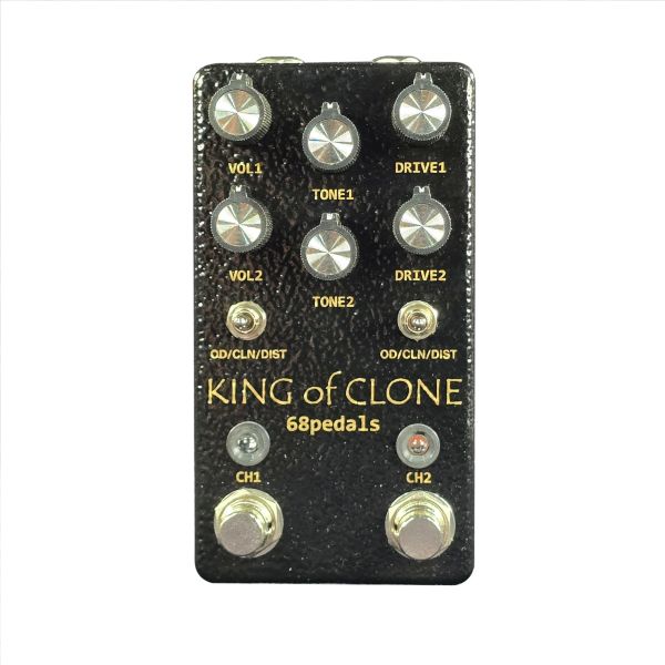 68 Pedals King of Clone Mini Dual Overdrive Boost Distortion Pedal